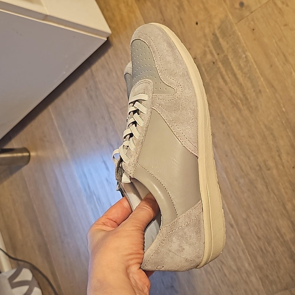 Vionic  Karigan Classic Leather Sneakers Shoes grey  7
